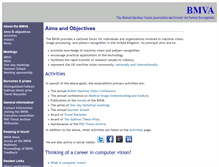 Tablet Screenshot of bmva.org